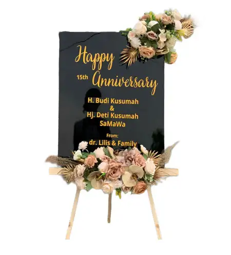 Papan Bunga Akrilik Cugah