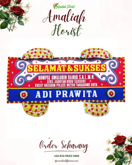 Papan Bunga Ucapan Selamat Cugah