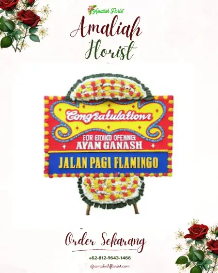 Sewa Papan Bunga Cugah